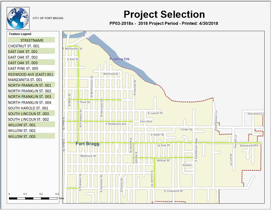 Figure 2 Streets Selection